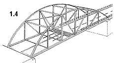 steel bowstring girder diagram