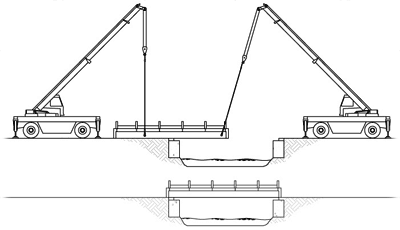 small crane bridge construction