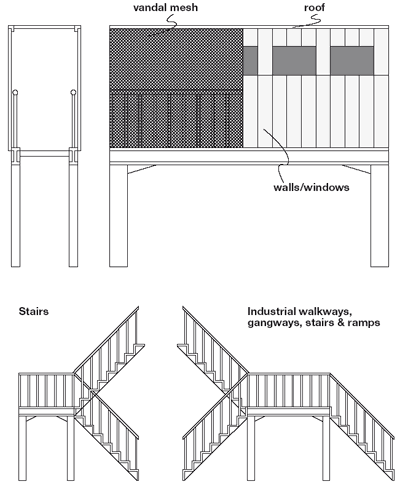 pedestrian bridge diagram